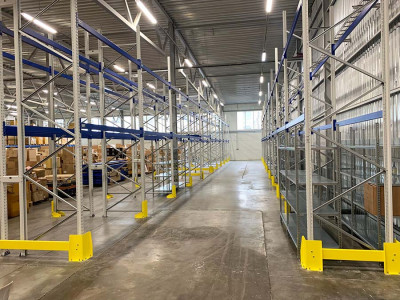 Wow, check out these amazing new storage shelves being delivered and installed in our warehouse!